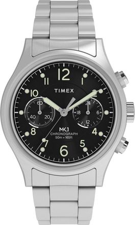 Timex Military Mk1 Mens Silver Watch TW2Y71000 Stainless Steel - One Size