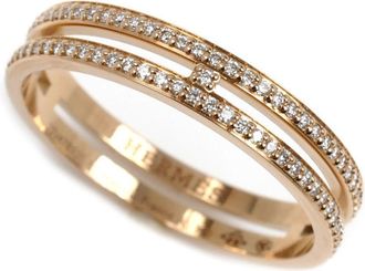 Herm&egrave;s Pink Gold Pink Gold (18K) Band Ring (Pre-Owned)