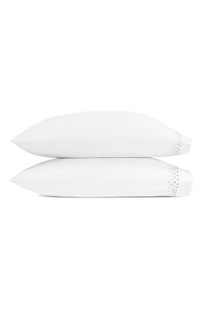 Matouk Dorothy 600 Thread Count Set of 2 Pillowcases in Silver Ombre at Nordstrom, Size Standard