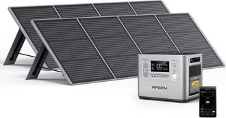 OEM Estaci&oacute;n El&eacute;ctrica Port&aacute;til - Aferiy - P210a - 2048wh - 2400w - 2x200w Panel Solar