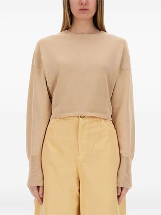 Alysi round-neck sweater - women - Cotton - M - Neutrals