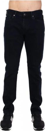 Emporio Armani Heren, Jeans, Blauw, Maat: W38 Katoen