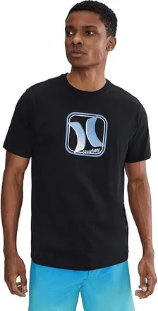 Hurley Iconic Short Sleeve Mens T Shirt Black : XL, Cotton