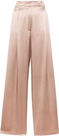 Max Mara Fiesta wide-leg silk trousers - women - Silk - 40 - Neutrals