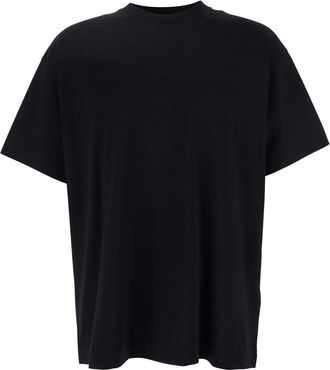 Givenchy Crewneck T-shirt With Embossed Logo