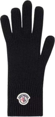 Moncler Pre-owned Wool Gloves - Heren - Vintage Accessoires - Zwart - ONE Size - Wol - Vintage