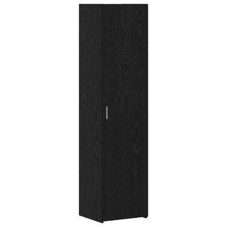 Berkfield Home Highboard Black Oak 45x42.5x185 cm Engineered Wood