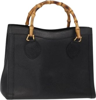 Gucci Pre-owned Vintage Handtas - Dames - Vintage Handtas - Zwart - ONE Size - Leer - Vintage