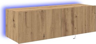vidaXL Vidaxl - tv Wall Cabinet with led Lights Artisan Oak 100x35x31 cm