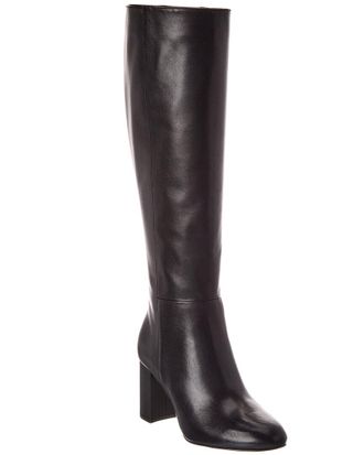 Stuart Weitzman Celina Zip Leather Knee-High Boot