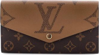 Louis Vuitton Sarah Wallet NM Reverse Monogram Giant and Monogram Canvas small wallets - Marrone