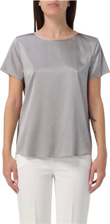 Emporio Armani Dames, Tops, Grijs, Maat: L Zijde