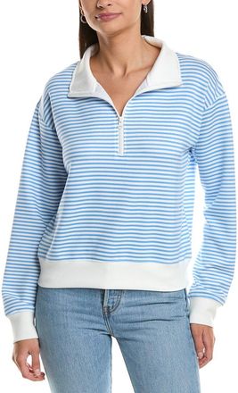 Vintage Havana Striped Cloud Fleece 1/4-Zip Pullover