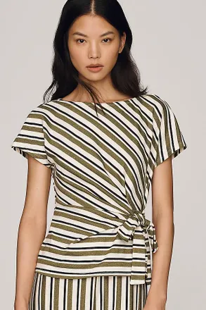 Maeve Waisted Wrap Top
