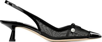 Jimmy Choo London 45 mm Amita slingback pumps - Zwart