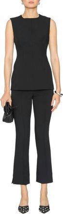 Veronica Beard Faith Sleeveless Top In Black