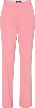 Custommade Peony Pink Slim Fit Broek - Dames - Straight fit broeken - Roze - M - Wol - Broeken