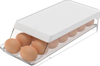 Ou Rolling Clear Stackable Egg Holder Organizer in Clear/white at Nordstrom