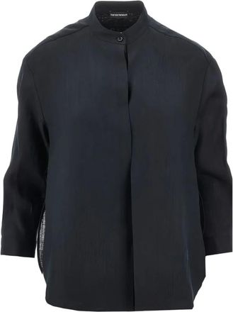 Emporio Armani Shirts, female, Black, Size: XS Emporio Armani Shirts