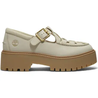 Timberland Stone Street Buckle Platform Shoe in Light Beige Suede at Nordstrom, Size 9
