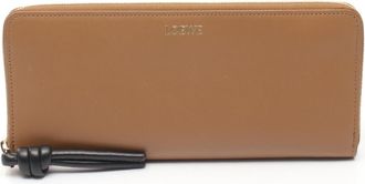 Loewe Brown Leather Long Wallet (Bi-Fold) (Pre-Owned)