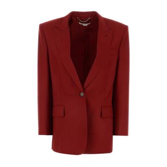 Stella McCartney Red Wool Oversize Blazer
