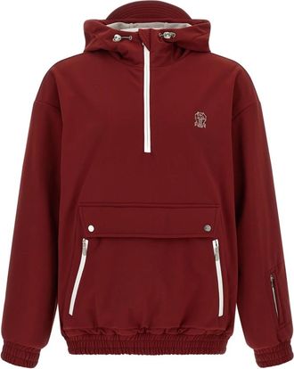 Brunello Cucinelli Heren, Sweatshirts & Hoodies, Rood, Maat: S Fleece