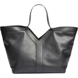 Saint Laurent Y Leather Tote in Noir at Nordstrom