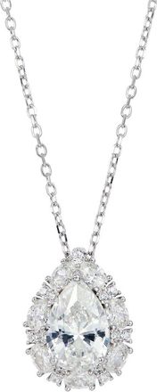 Savvy Cie Jewels Silver Cz Cluster Pendant