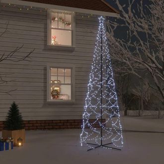 vidaXL Vidaxl - Rbol De Navidad C&oacute;nico 1400 Led Blanco Fr&iacute;o 160x500 Cm
