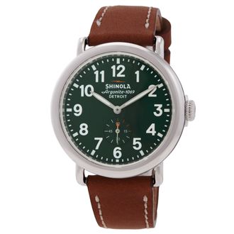 Shinola Runwell Quartz Green Dial Mens Watch S011000026
