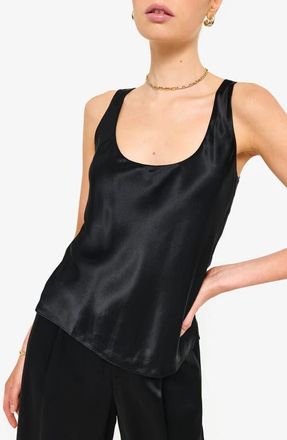 Cami NYC Andressa Silk Shell in Black at Nordstrom, Size X-Large