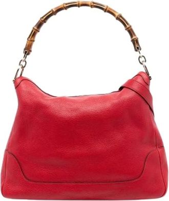 Gucci Pre-owned Handbags, female, Red, Size: ONE SIZE Pre-owned Vintage Satchel