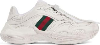 Gucci White Lace-up Sneakers