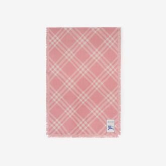Burberry Wide Check Wool Silk Scarf