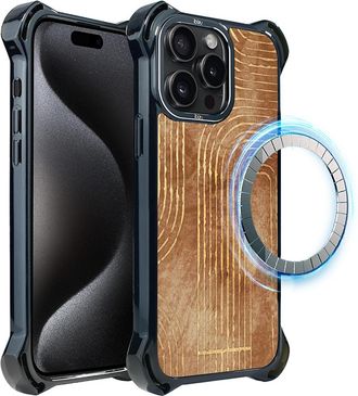 OEM Funda Ibizu Dropguard Ultra Para Iphone 15 Pro Max Con Magsafe, Boho, L&iacute;neas Geom&eacute;tricas