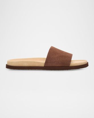 Brunello Cucinelli Men & apos;s Suede Slides