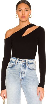 Velvet Rosalina Cut Out Top In Black