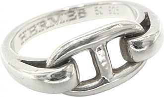 Herm&egrave;s Silver 925 Band Ring (Pre-Owned)