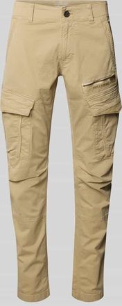 PME Legend Cargohose mit Label-Stitching in Beige, Gr&ouml;&szlig;e 31/30
