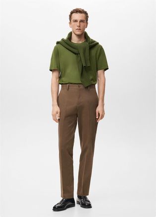 Mango T-shirt 100% cotone regular-fit verde - Uomo - XXL - MANGO MAN