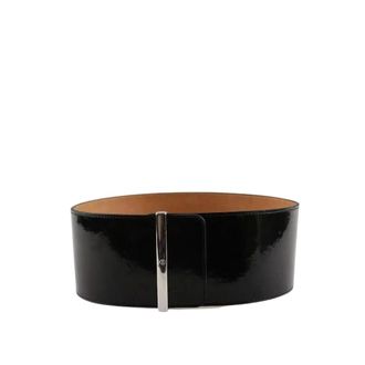 Alexander McQueen Pre-owned Leather Belt - female - Alexander McQueen Pre-owned - Vintage Belts - Black - ONE SIZE - Pre-owned