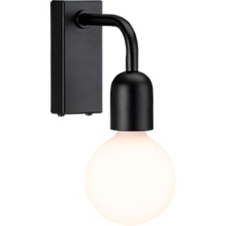 Belid Regal Aplique Plano Negro 1x E27, IP44