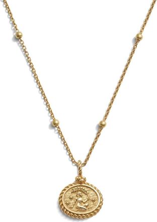 Awe Inspired Zodiac Pendant Necklace in Virgo/14K Gold Vermeil at Nordstrom