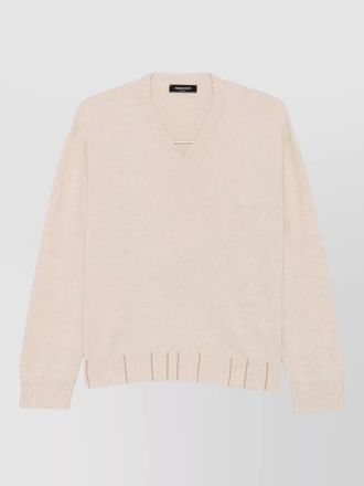 Fabiana Filippi v neck long sleeve silk blend top