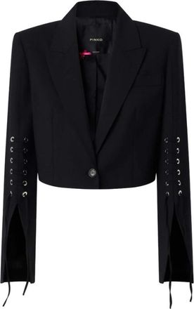 Pinko Corvette Spencer - Dames - Blazers - Zwart - M - Jassen