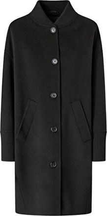 Pinko Stijlvolle Jassen voor Vrouwen - Dames - Mantel - Zwart - S - Jassen