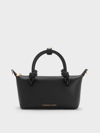 Charles & Keith Sammie Knotted-Handle Tote Bag