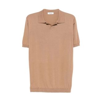KANGRA Polo Shirts, male, Beige, Size: 3XL Polo Collo Diverso