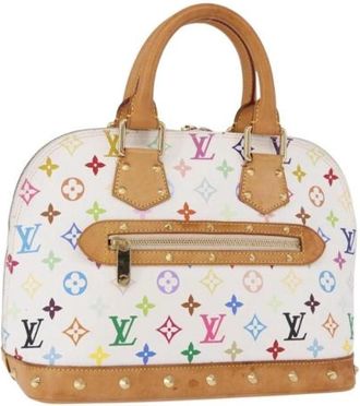 Louis Vuitton Pre-owned Hand Bag - Dames - Vintage Handtas - Veelkleurig - ONE Size - Leer - Vintage